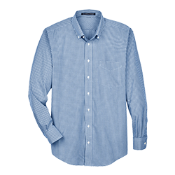 Gingham Check Shirt - French Blue - D640