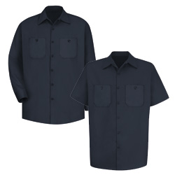 Wrinkle-Resistant Cotton Work Shirt