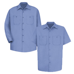 Wrinkle-Resistant Cotton Work Shirt
